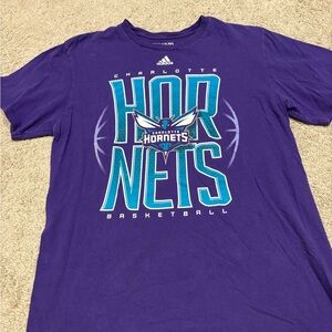 Adidas Purple Charlotte Hornets Tee